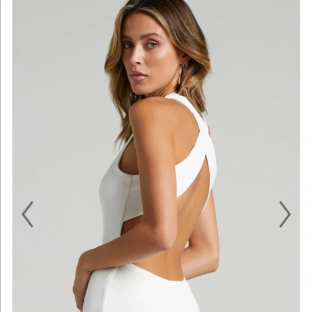 Lioness Cross Back Mini Dress White*New - Picture 2 of 7